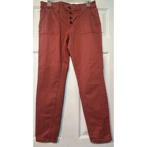 Women's‎ Universal Threads 6/28 Regular Button Button Fly  Red Pants Jeans